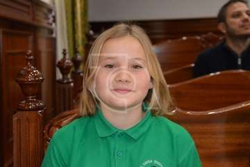 Luna y Dahelire claman por la paz en el mundo desde el Pleno de Telde (Foto TA)